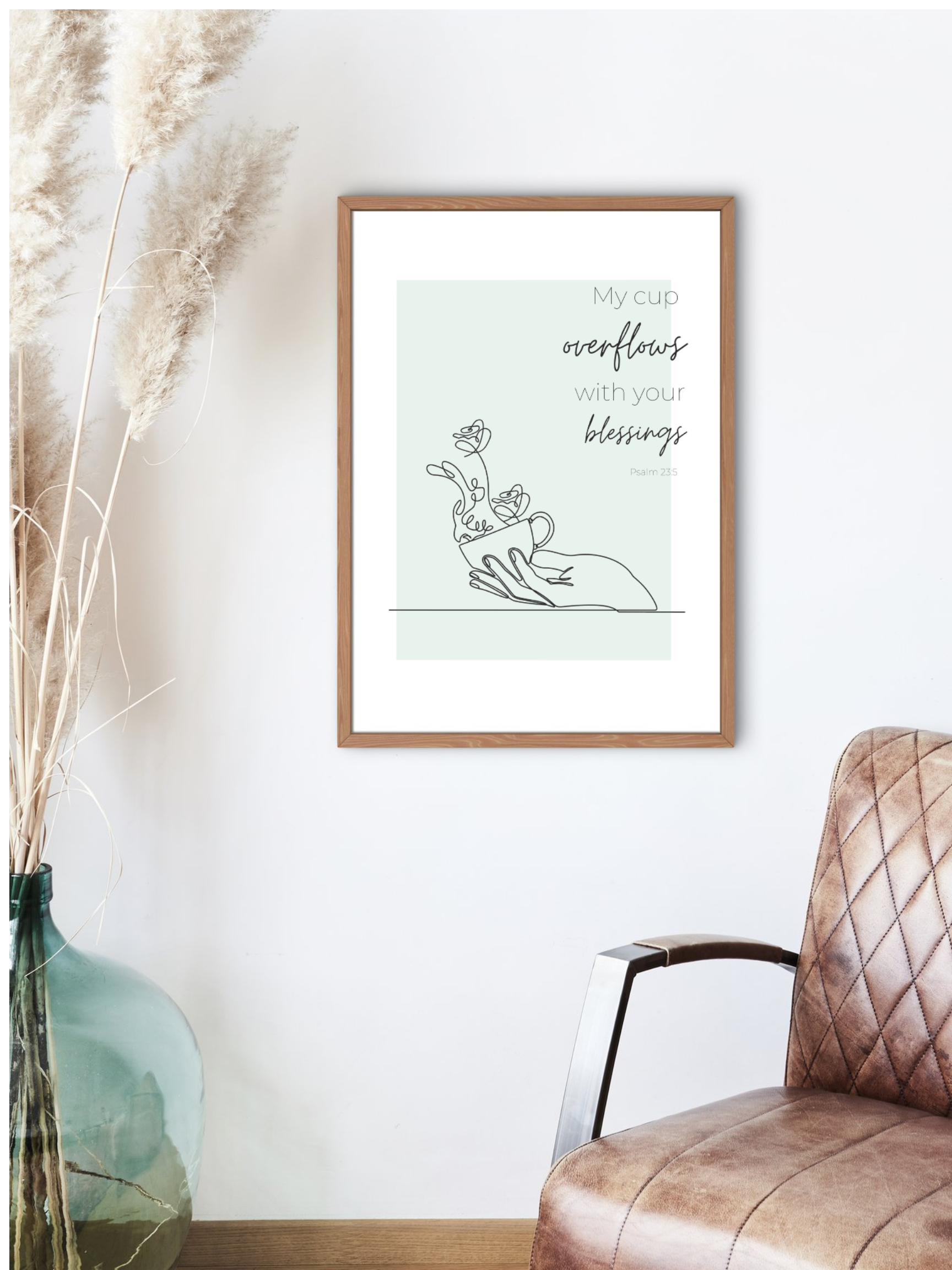 My Cup Overflows - Framed