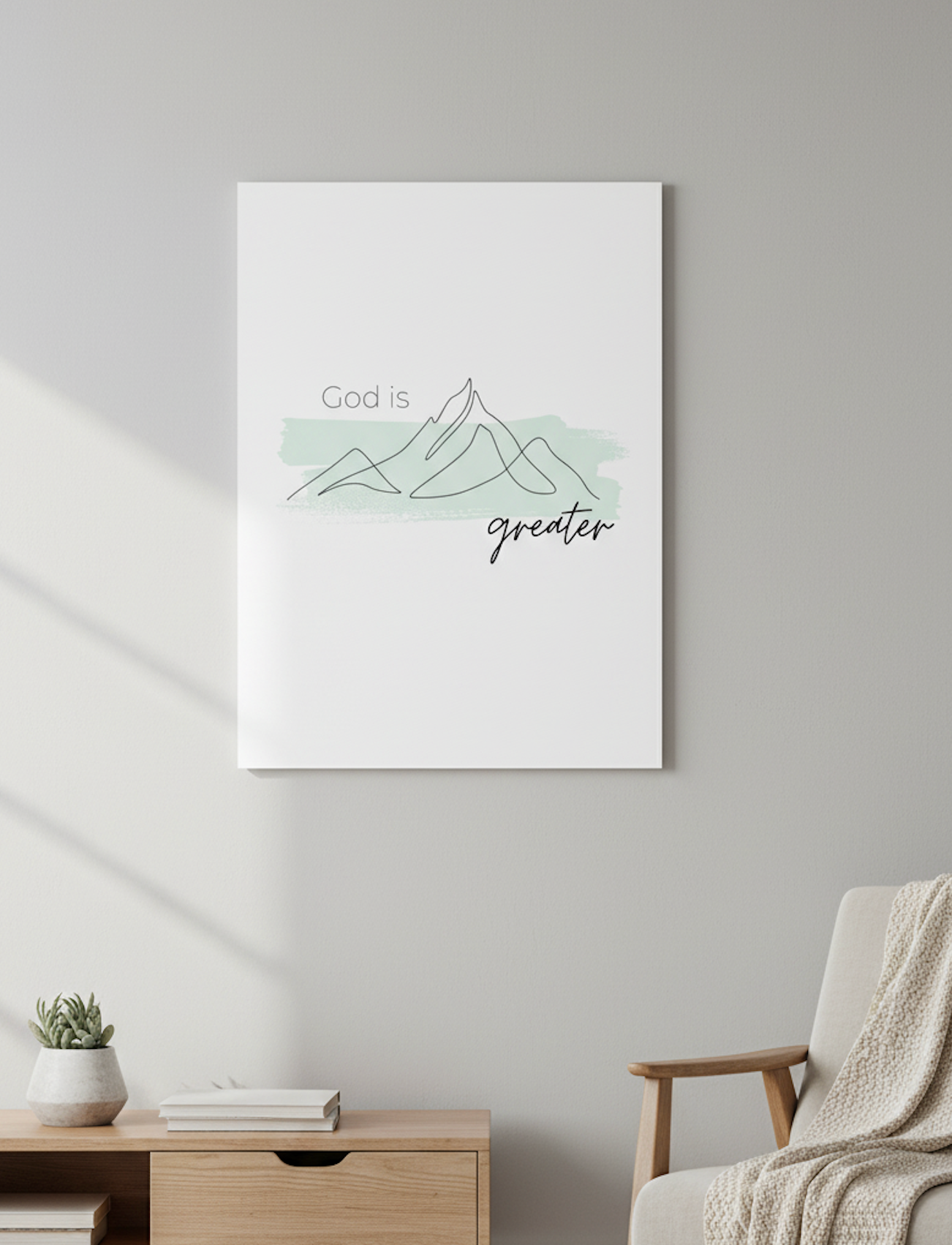 God Is Greater - Satin Poster